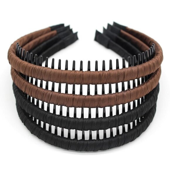Non Slip Women\'s Hairband Plastic Cloth Daily Use Spa Party Yoga Accessory main image 3